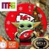 NFL Los Angeles Chargers With Baby Yoda Funny Custom Christmas Tree Ornaments 2023