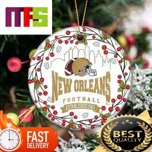 NFL New Orleans Football Club Big Logo Custom Christmas Tree Ornaments 2023