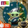 NFL Pittsburgh Steelers With Baby Yoda Funny Custom Christmas Tree Ornaments 2023