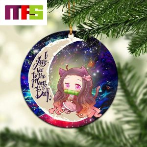 Nezuko Demon Slayer I Love You To The Moon And Back Christmas Tree Decorations 2023 Ornament