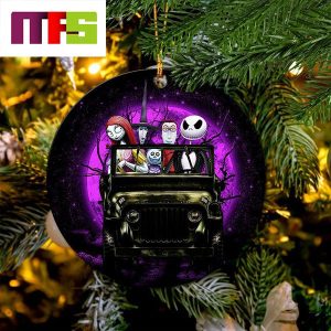 Nightmare Before Christmas Drive Jeep Halloween Moonlight Christmas Tree Decorations 2023 Circle Unique Xmas Ornament Nightmare Before Christmas Drive Jeep Halloween Moonlight Christmas Tree Decorations 2023 Circle Unique Xmas Ornament