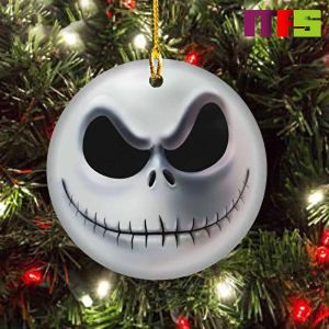 Nightmare Before Christmas Jack Skellington Face Christmas Tree Decorations 2023 Unique Xmas Ornament