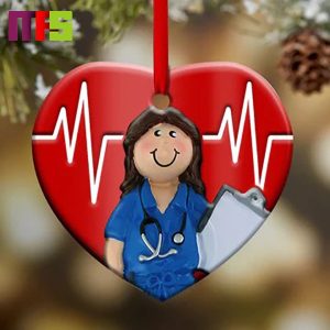 Nurse Christmas Tree Decorations 2023 Unique Ceramic Custom Shape Xmas Ornament