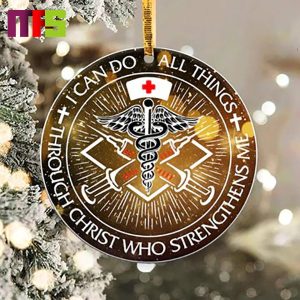Nurse I Can Do Anythings Christmas Tree Decorations 2023 Unique Ceramic Xmas Ornament