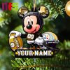 Pittsburgh Steelers NFL Custom Name Rugby Ball Helmet Custom Shape Christmas Ornament