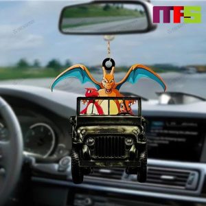 Pokemon Charizard Evolution Drive Jeep Christmas Tree Decorations 2023 Unique Custom Shape Xmas Ornament