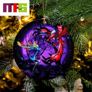 Pokemon X Y Yveltal And Xerneas Moonlight Christmas Tree Decorations 2023 Unique Ceramic Xmas Ornament