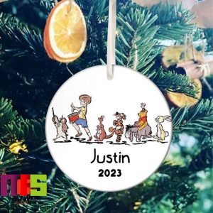 Pooh And Friends Disney 100 Christmas Tree Decorations 2023 Custom Name Xmas Ornament