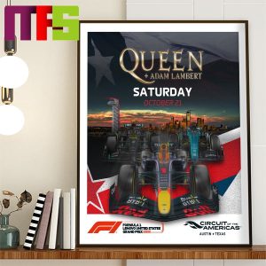 Queen Adam Lambert F1 Circuit Of The Americas Austin Texas US GP Home Decor Poster Canvas