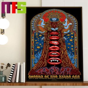 Queens Of The Stone Age Portland Oregon At Veterans Memorial Coliseum October 2nd 2023 Home Decor Poster Canvas Queens Of The Stone Age Portland Oregon At Veterans Memorial Coliseum October 2nd 2023 Home Decor Poster Canvas