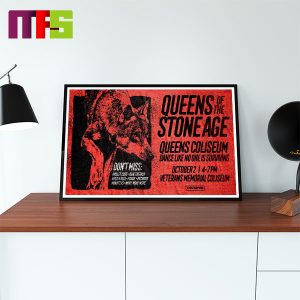 Queens Of The Stone Age Queens Coliseum At Veterans Memorial Coliseum October 2rd 2023 Home Decor Poster Canvas Queens Of The Stone Age Queens Coliseum At Veterans Memorial Coliseum October 2rd 2023 Home Decor Poster Canvas