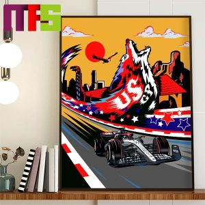Scuderia AlphaTauri F1 Team Ready To Paint The Track Red White And Blue At US GP Home Decor Poster Canvas