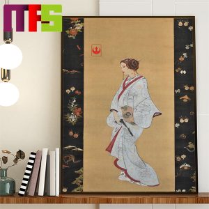 Star Wars Princess Leia Organa Japanese Art Style Home Decor Poster Canvas
