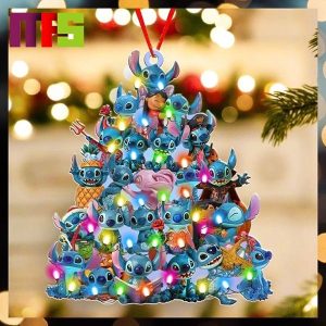 Stitch Disney 100 Christmas Tree Decorations Unique Custom Shape Xmas Ornament