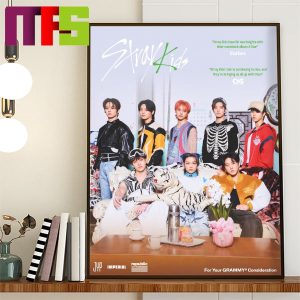 Stray Kids For Consideration Banner For The 2024 Grammys Home Decor Poster Canvas