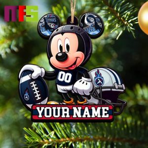 Tennessee Titans NFL Mickey Disney Christmas Tree Decorations Unique Custom Name Xmas Ornament
