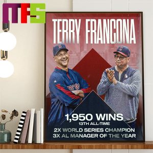 Terry Francona Was One Of The Best Managers Of His Generation Home Decor Poster Canvas