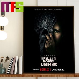 The Fall of the House Of Usher Only On Netflix October 12th 2023 Home Decor Poster Canvas