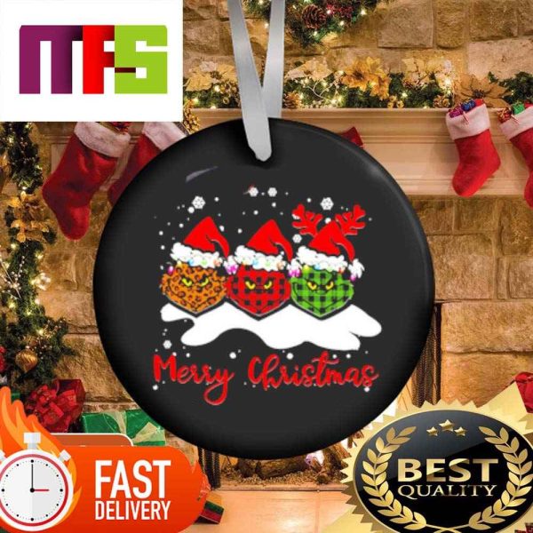 The Grinch With Pattern Face Merry Christmas Custom Ornaments 2023