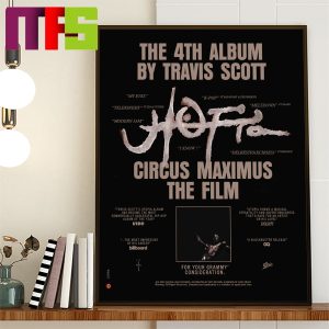 Travis Scott For Consideration Banner For The 2024 Grammys Home Decor Poster Canvas