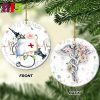 White Jeep Christmas Tree Decorations 2023 Circle Unique Xmas Ornament