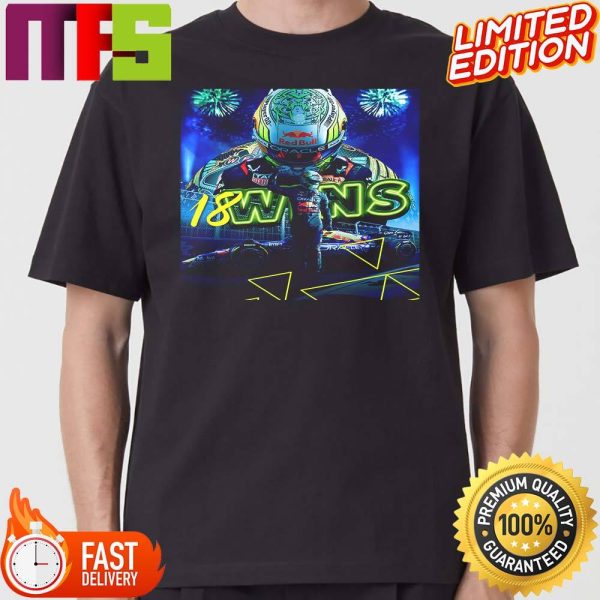18 Wins In A Single F1 Season Max Wins Under The Lights Of Las Vegas GP 2023 Classic T-shirt