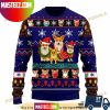 3D Corgi Green Pattern Christmas Funny Ugly Sweater