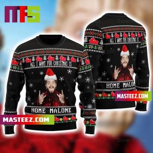 All I Want For Christmas Is Home Malone Pine Tree For Holiday Ugly Christmas Sweater