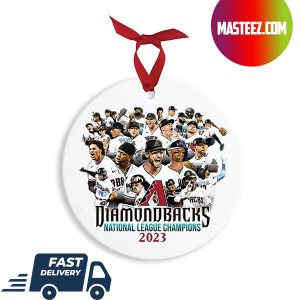 Arizona Diamondbacks 2023 NL Champions MLB Christmas Tree Decorations Xmas Ornament