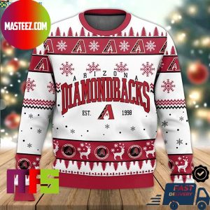 Arizona Diamondbacks Est 1998 MLB Unique For Holiday Ugly Christmas Sweater