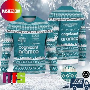 Aston Martin Cognizant F1 Team Best For Holiday Ugly Christmas Sweater