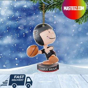 Atlanta Falcons NFL Charlie Brown Peanuts Bighead Christmas Tree Decorations Xmas Ornament