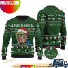 Bad Bunny Merry Christmas Bad Santa Best Holiday 2023 Pine Tree Pattern Ugly Sweater