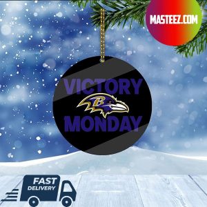 Baltimore Ravens NFL Victory Monday Christmas Tree Decorations Xmas Ornament