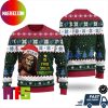 Birmingham City FC EFL Logo Snowflakes Pattern Custom Name For Holiday Ugly Christmas Sweater