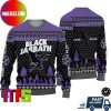 Black Sabbath Sabbath Bloody Sabbath Fire Pattern For Holiday Ugly Christmas Sweater
