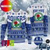 Boston Bruins Mascot NHL Personalized Name Unique Design For Holiday Ugly Christmas Sweater