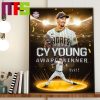Blake Snell Snellzilla Earns His Second CY Young Award Comic Art Style Home Decor Poster Canvas