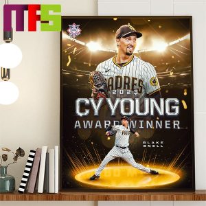 Blake Snell Is 2023 NL CY Young Award Winner Home Decor Poster Canvas