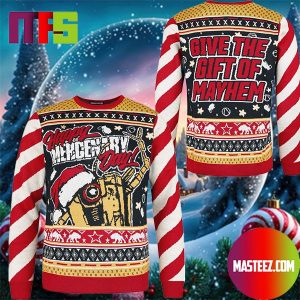 Borderlands 3 Claptrap Happy Mercenary Day Give The Gift Mayhem Ugly Christmas Sweater