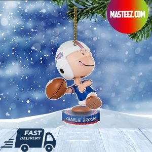 Buffalo Bills NFL Charlie Brown Peanuts Bighead Christmas Tree Decorations Xmas Ornament