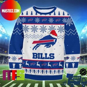 Buffalo Bills NFL Christmas Hat Buffalo Bill Logo For Holiday Ugly Christmas Sweater