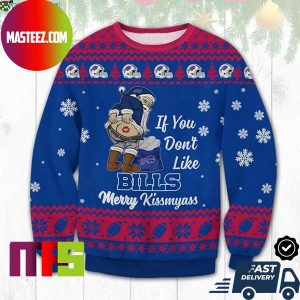 Buffalo Bills Santa If You Don’t Like Bills Merry Kiss My Ass Ugly Christmas Sweater
