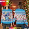 Christmas Dancing Rick And Morty Snowflakes Pattern 3D Funny Ugly Sweater