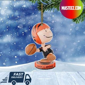 Cincinnati Bengals NFL Charlie Brown Peanuts Bighead Christmas Tree Decorations Xmas Ornament