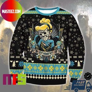 Cinderella Disney Princess As Jason Voorhees Is It Friday Halloween Yet For Holiday Ugly Christmas Sweater