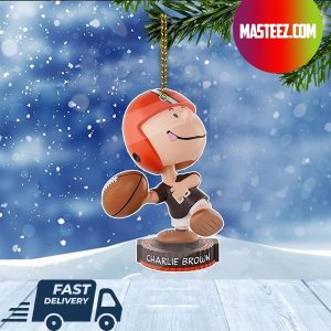 Cleveland Browns NFL Charlie Brown Peanuts Bighead Christmas Tree Decorations Xmas Ornament