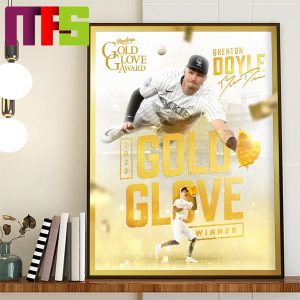 Colorado Rockies Brenton Doyle Rawlings Gold Glove Winner Center Field 2023 Home Decor Poster Canvas