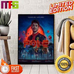 Congratulation Charles Leclerc To Win Pole In Las Vegas GP 2023 Home Decor Poster