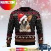 Corgi Santa Hat Christmas All Over Printed Funny Ugly Sweater